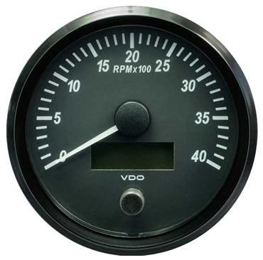 VDO SingleViu Tachometer 4000RPM